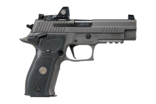 Sig P226, Legion, SAO 9mm, 4.4", Legion Gray, G10, 15rd, 3 mags, Night Sights, Alloy, Matte