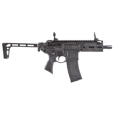 Sig Sauer Airguns AIR-RATTLER-BB MCX Rattler CO2 177 4.5mm Steel BB 30rd Semi-Automatic 300 FPS Velocity, 3rd Burst Mode, M-Lok Handguard, Flip-Up Sights, Folding Minimalist Stock