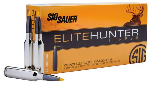 Sig Sauer Elite Tipped Hunting, 243 Winchester, 90gr, Ballistic Tip, 20rd Box