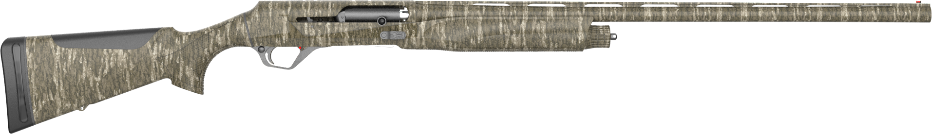 Retay USA ACE-R Extra Black Semi-Auto Shotgun C-RACEMBL-28, 28 Gauge, 28", 3" Chmbr, Mossy Oak Bottomland Camo Stock, 3 Rds