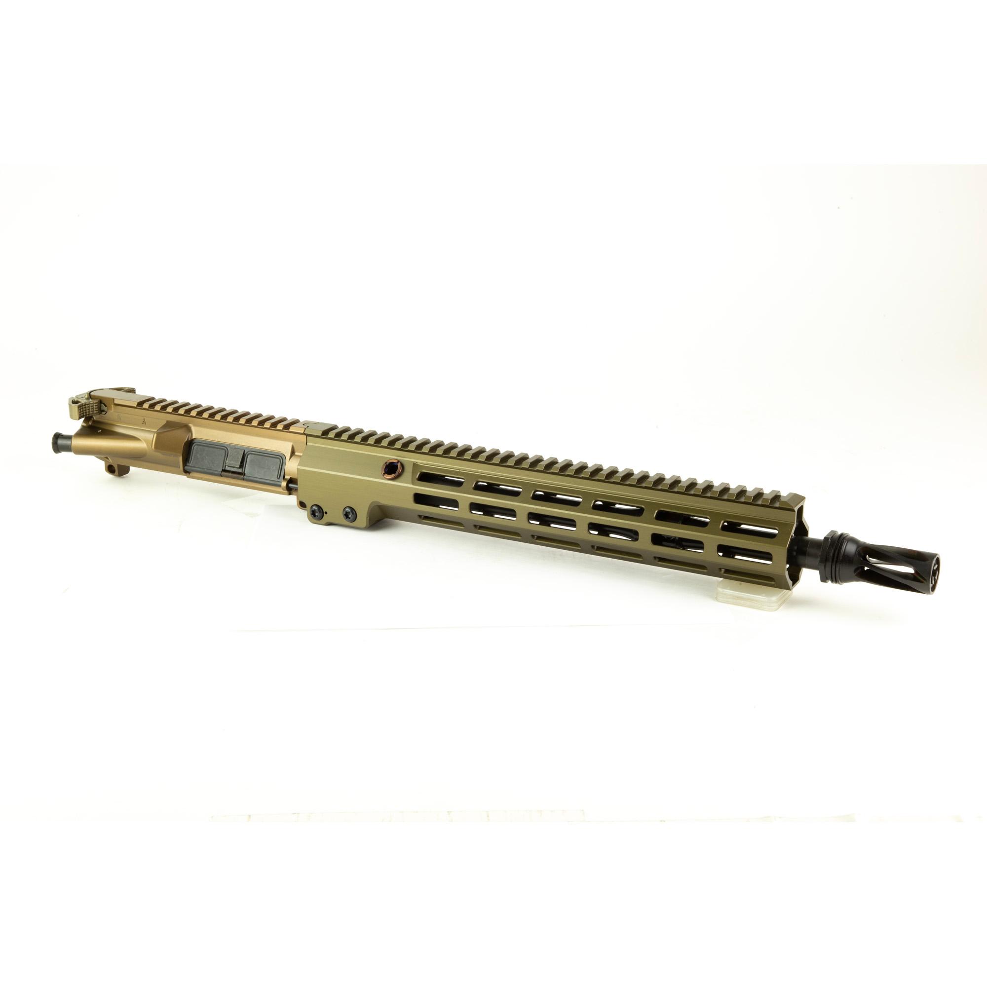 Geissele Automatics Super Duty MOD1 Complete Upper Receiver, 5.56 NATO 13.9" P&W W/ HUXWRX QD 556 Flash Hider, Desert Dirt Color (08-546S)