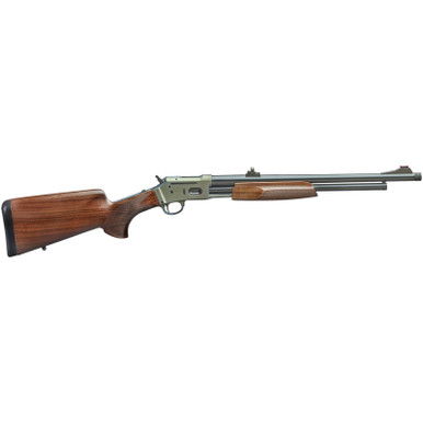 Davide Pedersoli 010S934044 Jackal 44 44 Mag 6+1 19" Silver Cerakote Threaded Barrel & Receiver w/Picatinny Rail, Walnut Fixed Stock