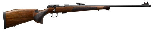 CZ 457 22 LR, 24.8" Threaded 1/2x20 Barrel, Blued, Walnut Stock, 5rd