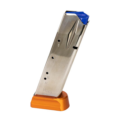 CZ-USA 11163 CZ 75 19rd 9mm Luger Fits CZ Shadow 2/CZ 75 SP-01 Nickel/Orange Steel