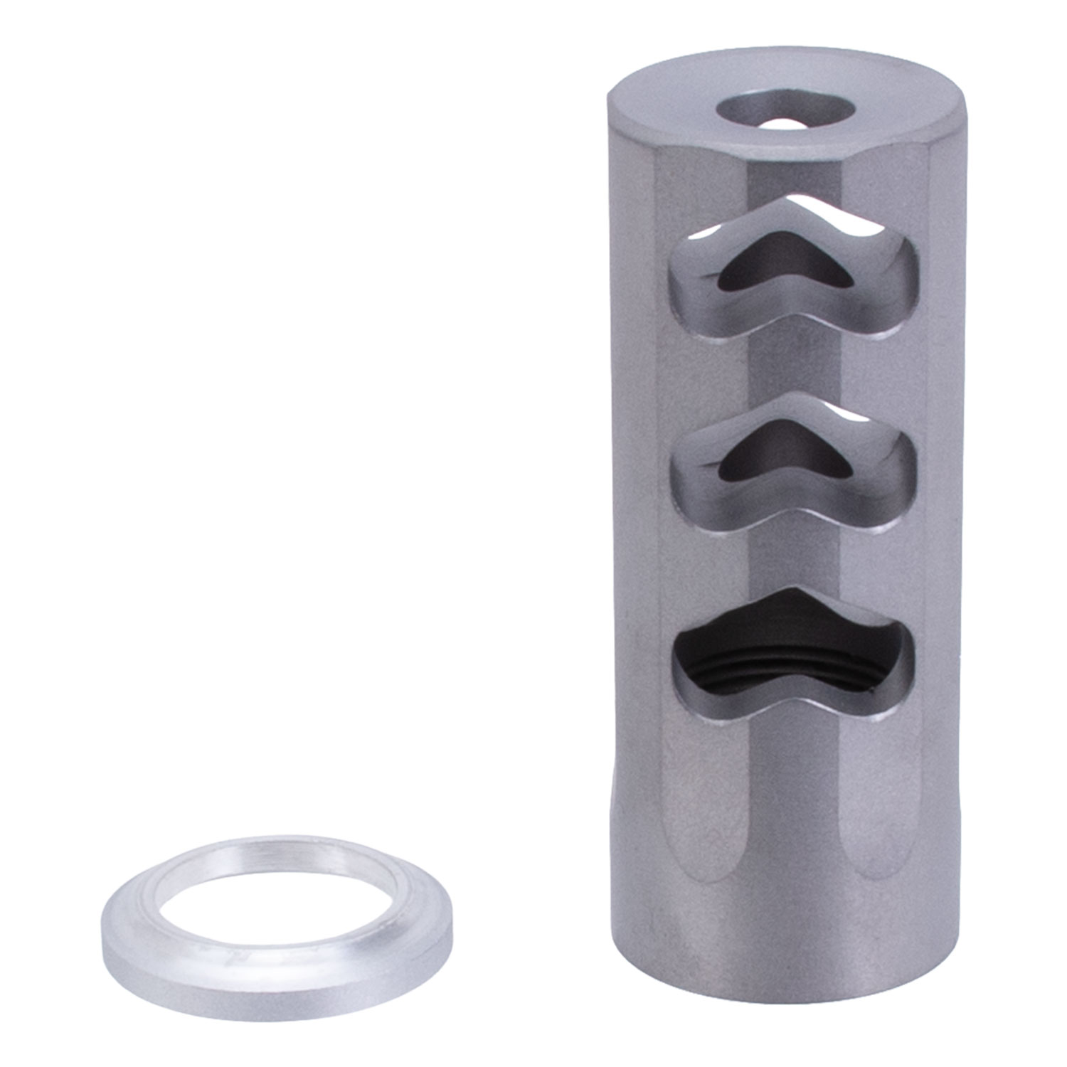 Christensen Arms Stainless Steel RFR Brake, .30 cal. 5/8-24 Threads, Stainless