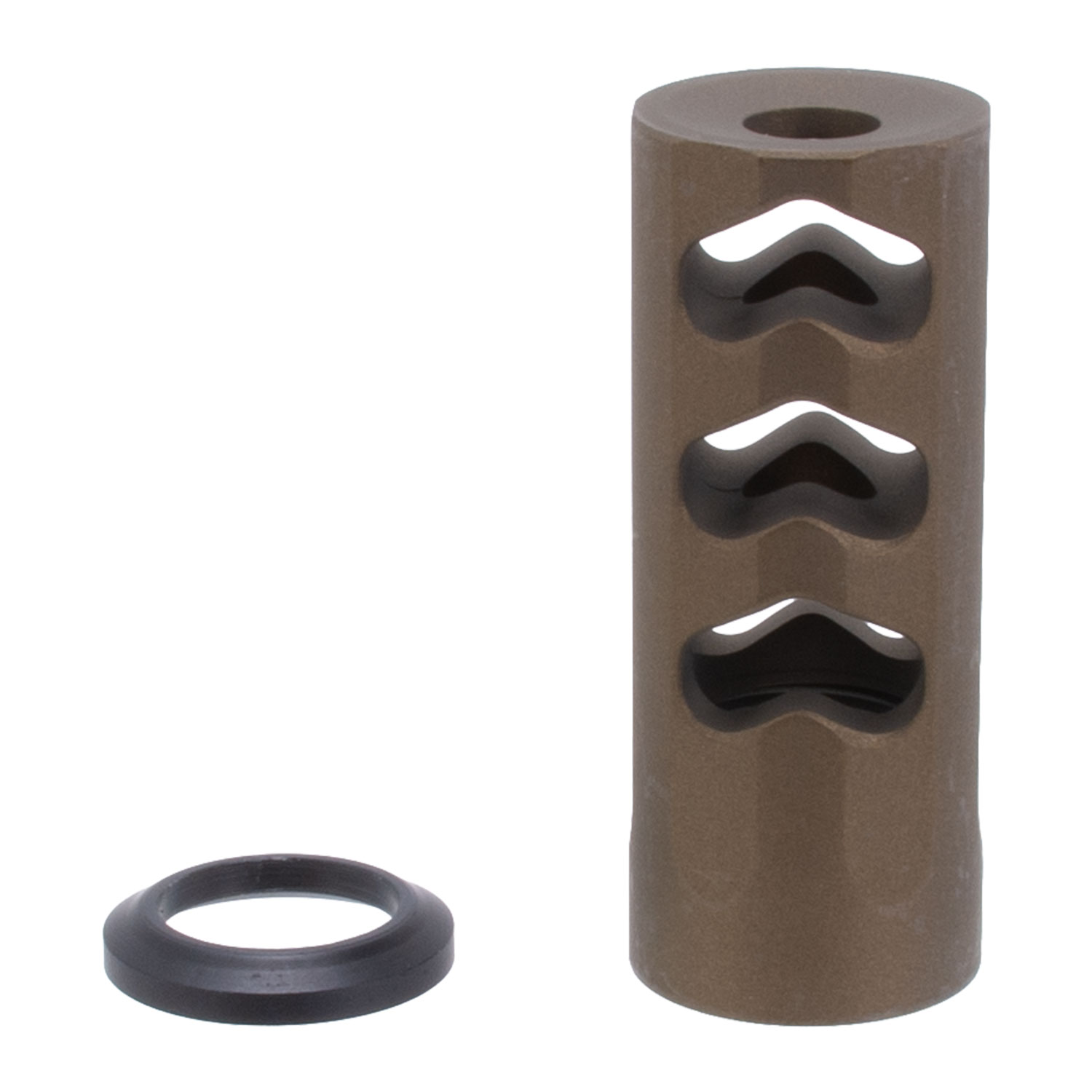 Christensen Arms Stainless Steel RFR Brake, .30 cal. 5/8-24 Threads, Burnt Bronze