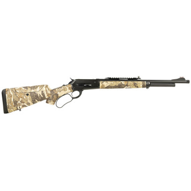 Taylors & Company 210317 Pedersoli 1886 Journey 45-70 Gov 5+1 19" Black Cerakote Barrel, Black Cerakote Drilled & Tapped Receiver, Adj Cheekrest Camo Synthetic Stock