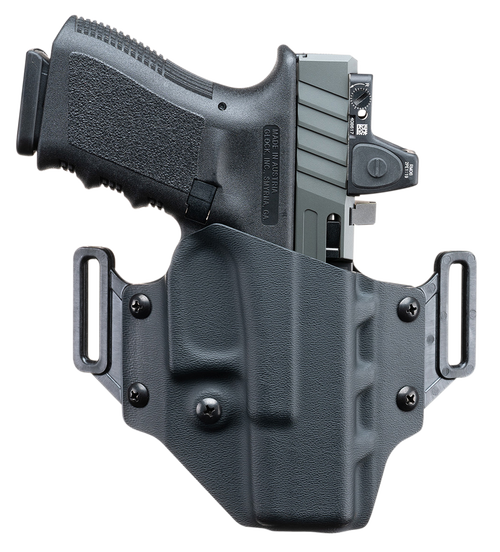 Crucial Concealment, Covert OWB, Outside Waistband Holster, Right Hand, Kydex, Black, Fits Sig P320