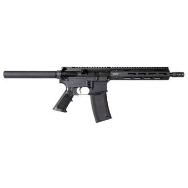 Troy Ind SPSTCA310BTB1 A3 223 Rem Caliber with 10.50" Barrel, 30+1 Capacity, Black Metal Finish, Fixed Pistol Grip Stock & Black Polymer Grip Right Hand