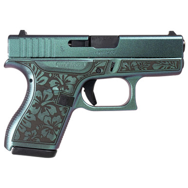Glock UI4250204HIBMAKO G42 Gen3 Sub-Compact Frame 380 ACP 6+1 3.25" Black Steel Barrel Serrated Steel Slide Polymer Frame Right Hand