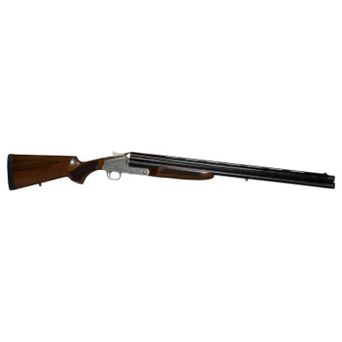 ATI ATIGKOF123B28 3B 12 Gauge 3.50" 3 Shot 28" Vent Rib Barrel, Engraved Silver Receiver, Fixed Wood Stock