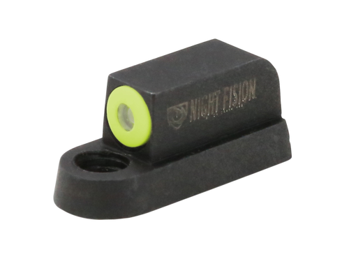 Night Fision Night Sight Front Square CZ P-07/P-09/P-10 Green Tritium Orange Outline Front Black, YGXX