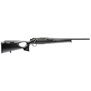Sauer 80117118 505 Synchro XTC Full Size 308 Win 3+1 22" Matte Blued Threaded Barrel, Matte Blued Saddle Mount Steel Receiver, Black Thumbhole w/Adj Comb Carbon Fiber Stock