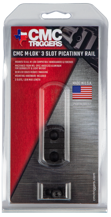 CMC Triggers M-LOK Rail 3 Slot Black M-LOK Rail 3 Slot