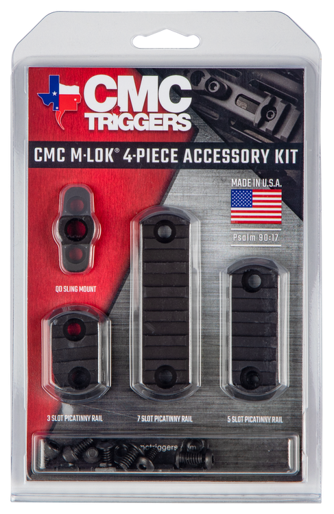 CMC Triggers M-Lok 4-Piece Accessory Kit Black Anodized