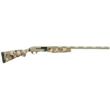 Silver Eagle Arms A21228OS3 Alpha 2 12 Gauge 3" 4+1 28" Green Cerakote Chrome Lined Vent Rib Barrel & Steel Receiver, Old School Camo Synthetic Fixed Stock
