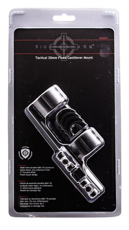 Sightmark Tactical Cantilever Mount 1-Pc Base & 30mm Ring Combo Black Matte Finish