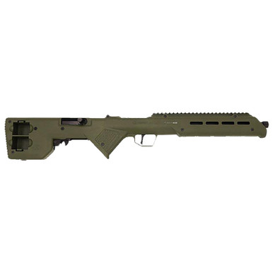 Desert Tech TRKRF2218GRN Trek-22 Green Compact 22 LR 18" Free Floating Steel Barrel, Picatinny Rail Receiver, M-LOK Handguards, Fixed Polymer Stock, Suppressor Ready
