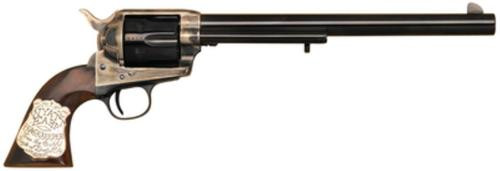 Cimarron Wyatt Earp Limited Edition .45 Long Colt 10 Inch Blued Barrel One Piece Walnut Grip With Inlaid Silver Plaque