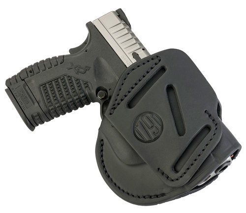 1791 Gunleather 3 Way Springfield XD, XDS/Walther G2C, PPS, Steerhide, Stealth Black