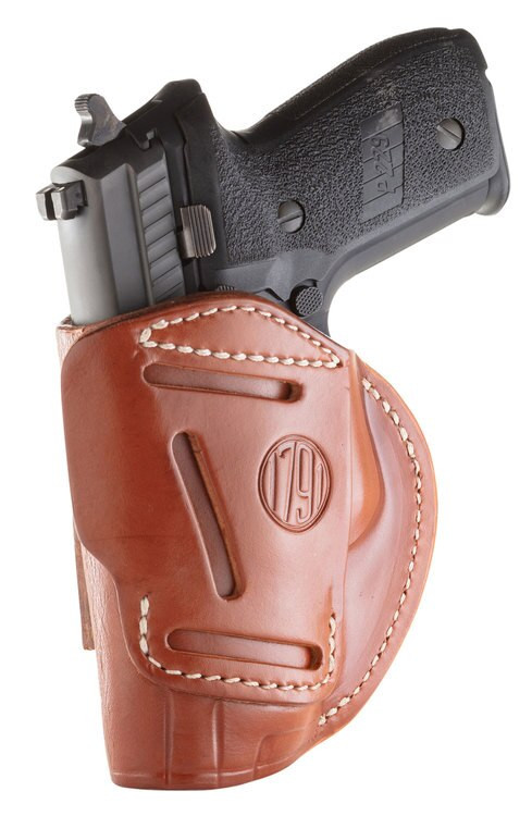 1791 Gunleather 4 Way Holster IWB/OWB Size 5, Classic Brown, Right Hand