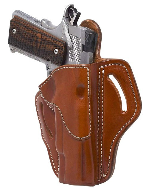 1791 Belt Holster 1, Right Hand, Classic Brown Leather, Fits 1911 4" & 5"