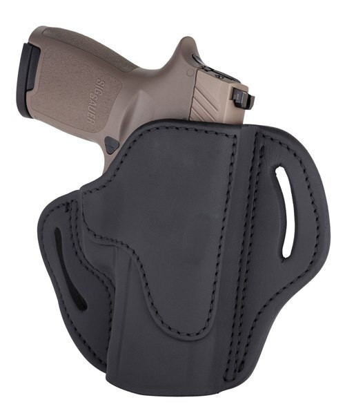 1791 Belt Holster 2.4, Right Hand, Stealth Black Leather, Fits Sig P320c, P229, M11A1, & Springfield XDMc