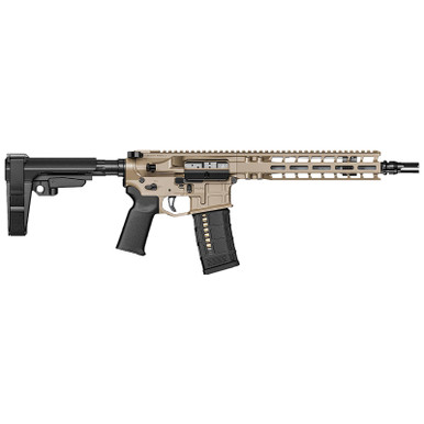 Radian Weapons R0514 Model 1 Pistol 223 Wylde 30+1 10.50", FDE Billet Rec/M-Lok Handguard, Smooth Buffer Tube (No Brace), Magpul Grip, Ambi Controls, Dead Air QD Flash Hider, Adj. Trigger