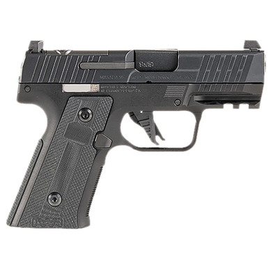 IWI US M9SLIM10CE MASADA Slim Commander Elite Compact Frame 9mm Luger 10+1 3.40" Black Button-Rifled Barrel, Black Optic Ready/Serrated Steel Slide, Black Aluminum Frame w/Picatinny Rail, Polymer Grip