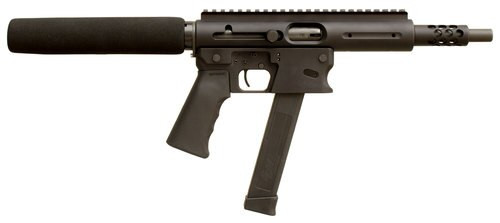 TNW Aero Survival 9mm, 8" Barrel, 33rd, Buffer Tube, Black