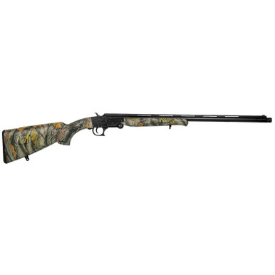 ATI ATIG12NMD23C Nomad 12 Gauge Break Open 3" 1 Shotgun Shell, 23" Matte Black Single Shot Vent Rib Barrel, Matte Black Receiver, Camo Fixed w/Saddle Mount Synthetic Stock