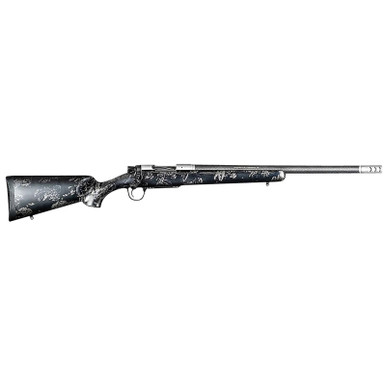 Christensen Arms 8010632800 Ridgeline FFT TI 7mm PRC 3+1 22" Carbon Fiber Threaded Barrel, Stainless Titanium Rec, Black with Gray Accents Stock