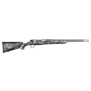 Christensen Arms 8010631801 Ridgeline FFT 7mm PRC 3+1 24" Carbon Fiber Threaded Barrel, Stainless Steel Drilled & Tapped Receiver, Carbon w/Gray Accents Sporter FFT Carbon Fiber Stock