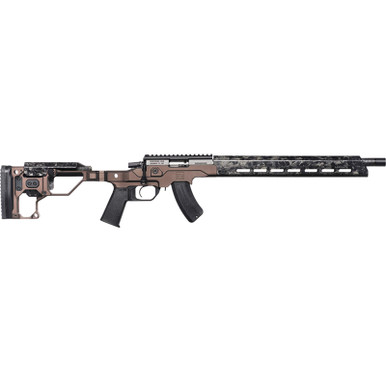 Christensen Arms 8011202301 MPR 22 LR 10+1 18" Black Match Grade Threaded Barrel, Black Nitride Picatinny Rail Receiver, Carbon Fiber M-LOK Handguard, Desert Brown Adj w/MagneLock Technology Stock