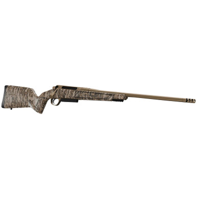 Christensen Arms 8011501600 Evoke 7mm Rem Mag 4+1 22" Flat Dark Earth Cerakote #4 Contour Threaded Barrel, Mossy Oak Bottomland Fixed Hybrid Hunter w/Picatinny Rail Synthetic Stock