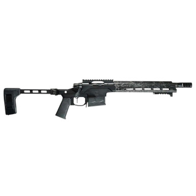 Christensen Arms 8011105000 MPP 308 Win 12.50" Carbon Fiber Threaded Barrel, Black Anodized Receiver w/Picatinny Rail, M-LOK Handguard, Black SB Tactical Folding Stabilizing Brace, AR Style Grip