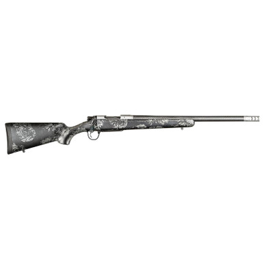 Christensen Arms 8010659900 Ridgeline FFT 25 Creedmoor 4+1 24" Carbon Fiber Threaded Barrel, Stainless Steel Drilled & Tapped Receiver, Carbon w/Gray Accents Sporter FFT Carbon Fiber Stock