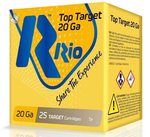 Rio Top Target 20 Ga, 2.75", 7/8oz, 25rd Box