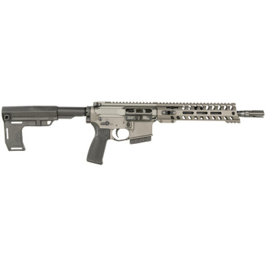 Patriot Ordnance Factory 2168 P15 Constable 350 Legend 10+1 10.50" M-LOK Handguard, Tungsten Cerakote Aluminum Receiver w/Picatinny Rail, Black Polymer MFT Blade Stabilizer, MFT Grip