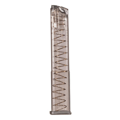 ETS Group SMKGLK18G2 Pistol Mags 31rd 9mm Luger Compatible w/ Glock 18 Smoke Polymer