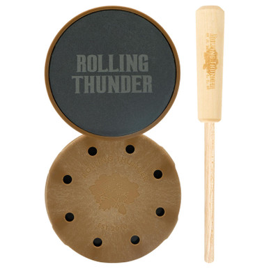 Rolling Thunder Game Call TCP-TDS Thunderdome Pot Calls & Strikers Attracts Turkey Species Hickory/Slate