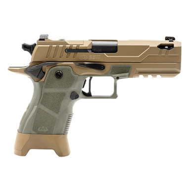Oa Defense OA2311CPROPLSHDSPRT17 2311 Compact Pro Plus Kit 9x19 17rd 4.25" Black DLC Ported Barrel High Desert Sage Optic Ready 17-4 Stainless Steel Slide High Desert Sage Polymer Grip Ambidextrous