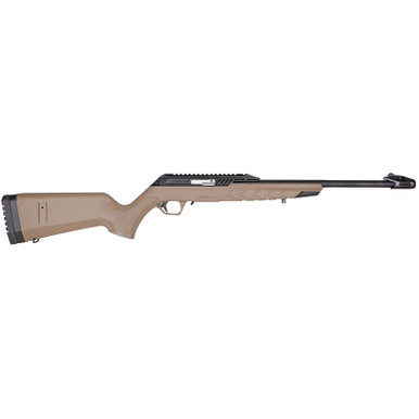 Derya Firearms TM22.STAN.FDE.18 TM22 Standard Full Size 22 LR 10+1 18" Black Target Barrel, Black Anodized Aluminum Receiver w/Picatinny Rail, Flat Dark Earth Adjustable Polymer Stock
