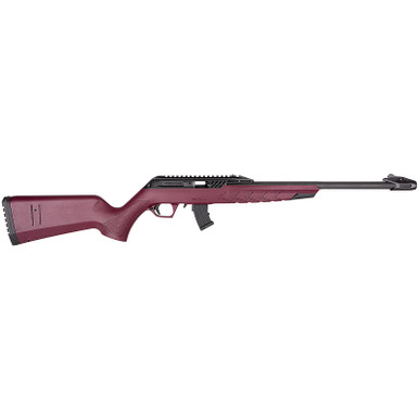Derya Firearms TM22.STAN.BC.18 TM22 Standard Full Size 22 LR 10+1 18" Black Target Barrel, Black Anodized Aluminum Receiver w/Picatinny Rail, Black Cherry Adjustable Polymer Stock