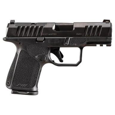 Rost Martin RM1SBLKOSP RM1C Sub-Compact Frame 9mm Luger 15+1 3.60" Black Match Grade Barrel, Black Tenifer Optic Ready/Serrated Steel Slide, Black Polymer Frame w/Picatinny Rail, Textured Grip