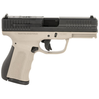 FMK FMKG49TG G3 9mm Luger 14+1 4" Stainless Steel Barrel, Black Optic Cut/Serrated Carbon Steel Slide, Titanium Gray Polymer Frame w/Picatinny Rail, Black Backstrap Grip