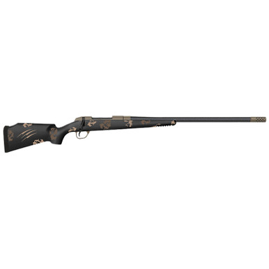 Fierce Firearms FCRG7MMBC20BS Carbon Rage 7mm BC 3+1 20" Black Cerakote Carbon Fiber Barrel, Black Cerakote Drilled & Tapped Stainless Steel Receiver, Carbon Fiber Stock