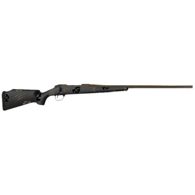 Fierce Firearms TWTROG65PRC22BT Twisted TI Rogue 6.5 PRC 22" Black Cerakote Steel Threaded Barrel, Drilled & Tapped Titanium Receiver, LR Negative Comb Trophy Camo Carbon Fiber Stock