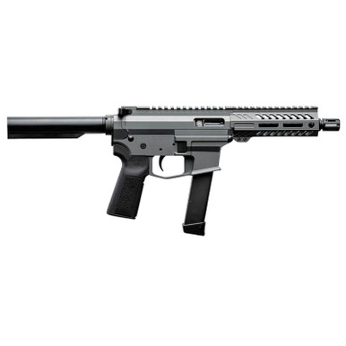 Angstadt Arms AAUDP09PG6 UDP-9 9mm Luger 15+1 6" Black Melonite Threaded Barrel, 5.50" Free Float M-LOK Handguards, Tactical Gray Cerakote Aluminum Picatinny Rail Receiver, Black B5 Grips