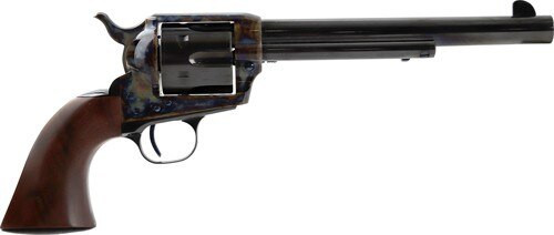 Standard Manufacturing Single Action Revolver 45 Colt 7.5" Barrel, Blue/Case Hardened, Walnut Grips